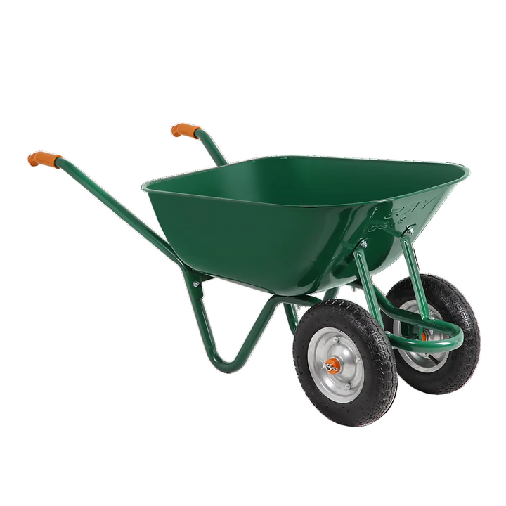 120L double wheel heavy-duty wheelbarrow for construction and garden use