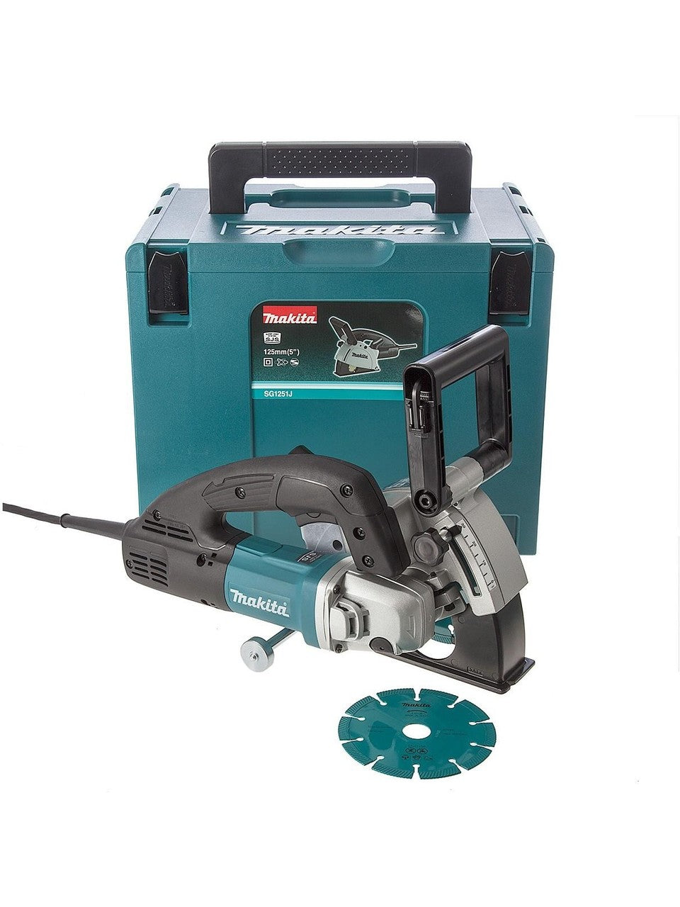 1400W electric wall chaser machine 125mm for concrete and brick channel cutting