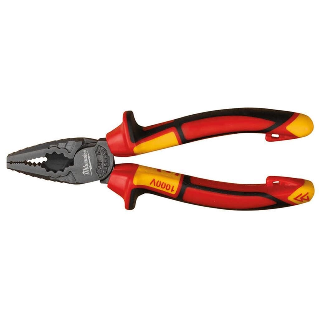 165 mm combination pliers with hardened steel jaws and ergonomic non-slip handles