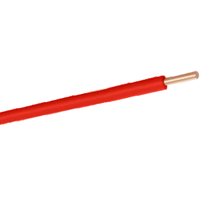 1x1.5 mm² red solid copper PVC installation cable