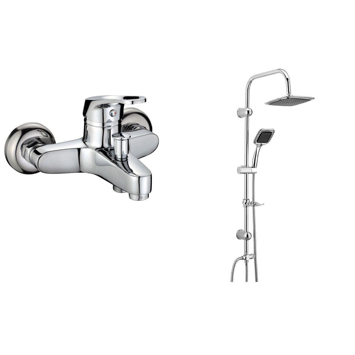2 in 1 bath faucet and shower set
