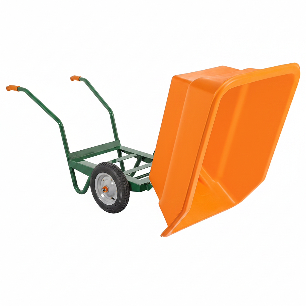 240L tipping plastic wheelbarrow for agriculture and construction use