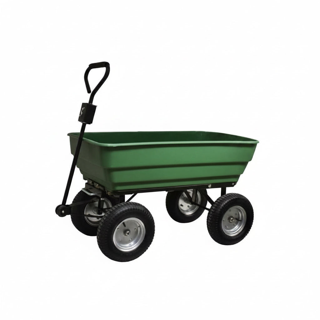300kg heavy-duty garden cart wagon with pneumatic wheels and tilting bed