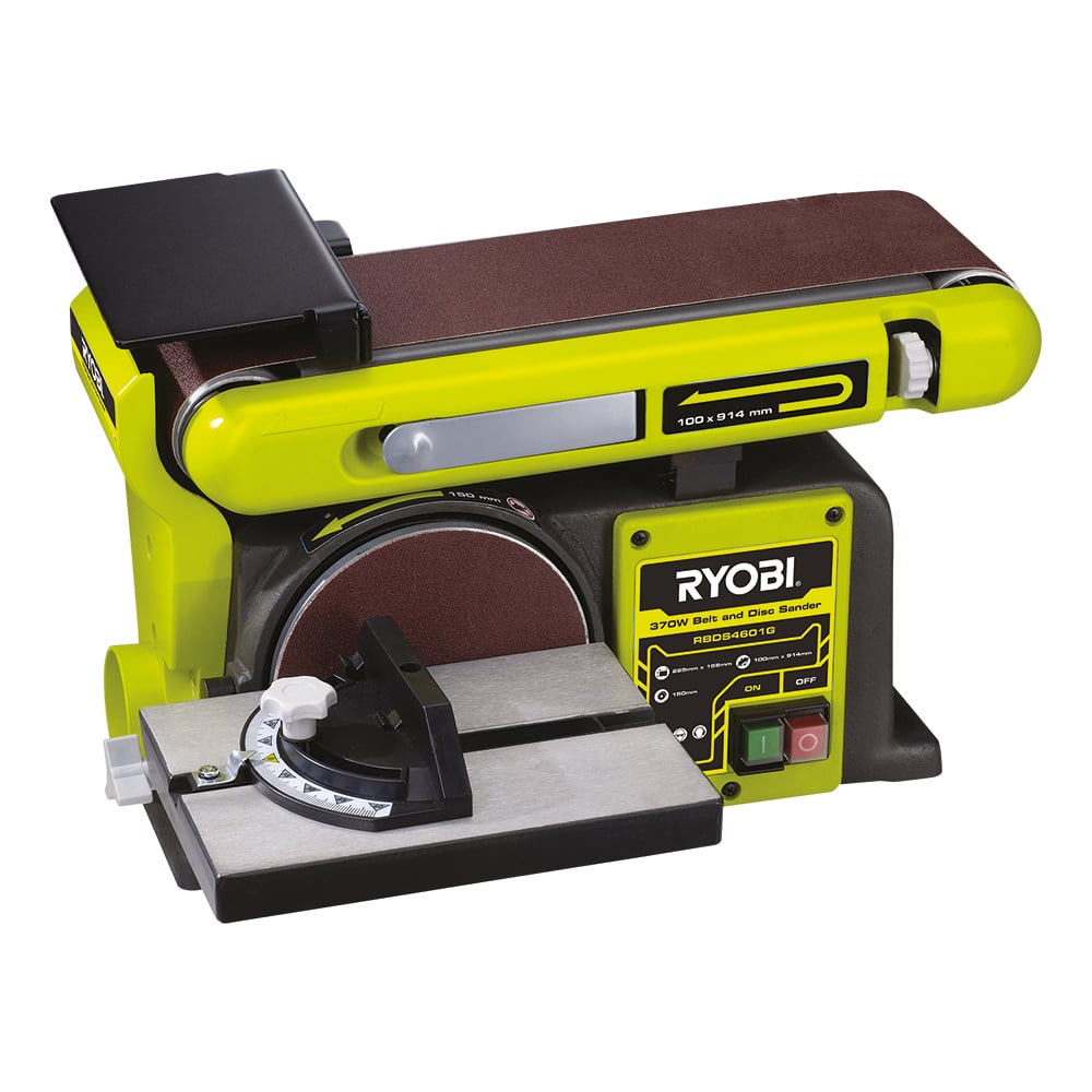 375W belt and disc sander for woodworking and surface finishing