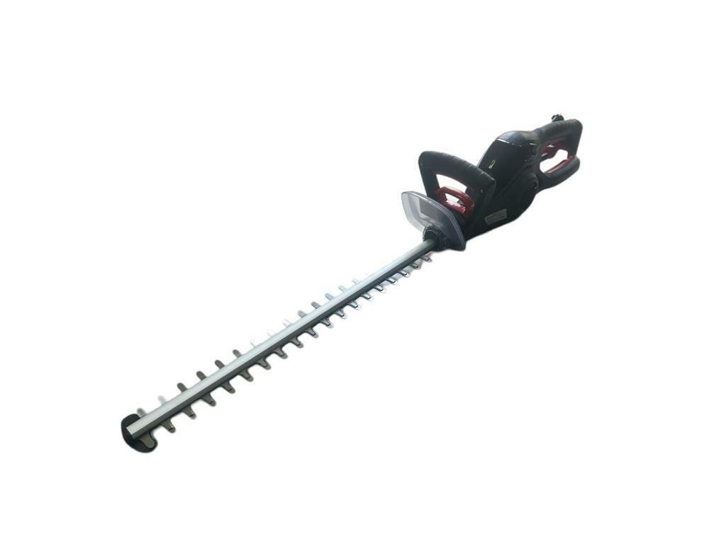 600W electric hedge trimmer with 55 cm blade and lightweight ergonomic design for garden trimming.