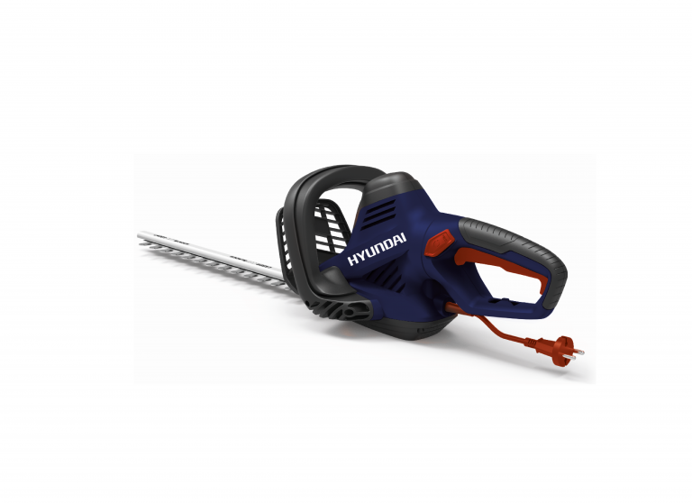 600W electric hedge trimmer with 61 cm laser-cut blade and 24 mm cutting capacity.