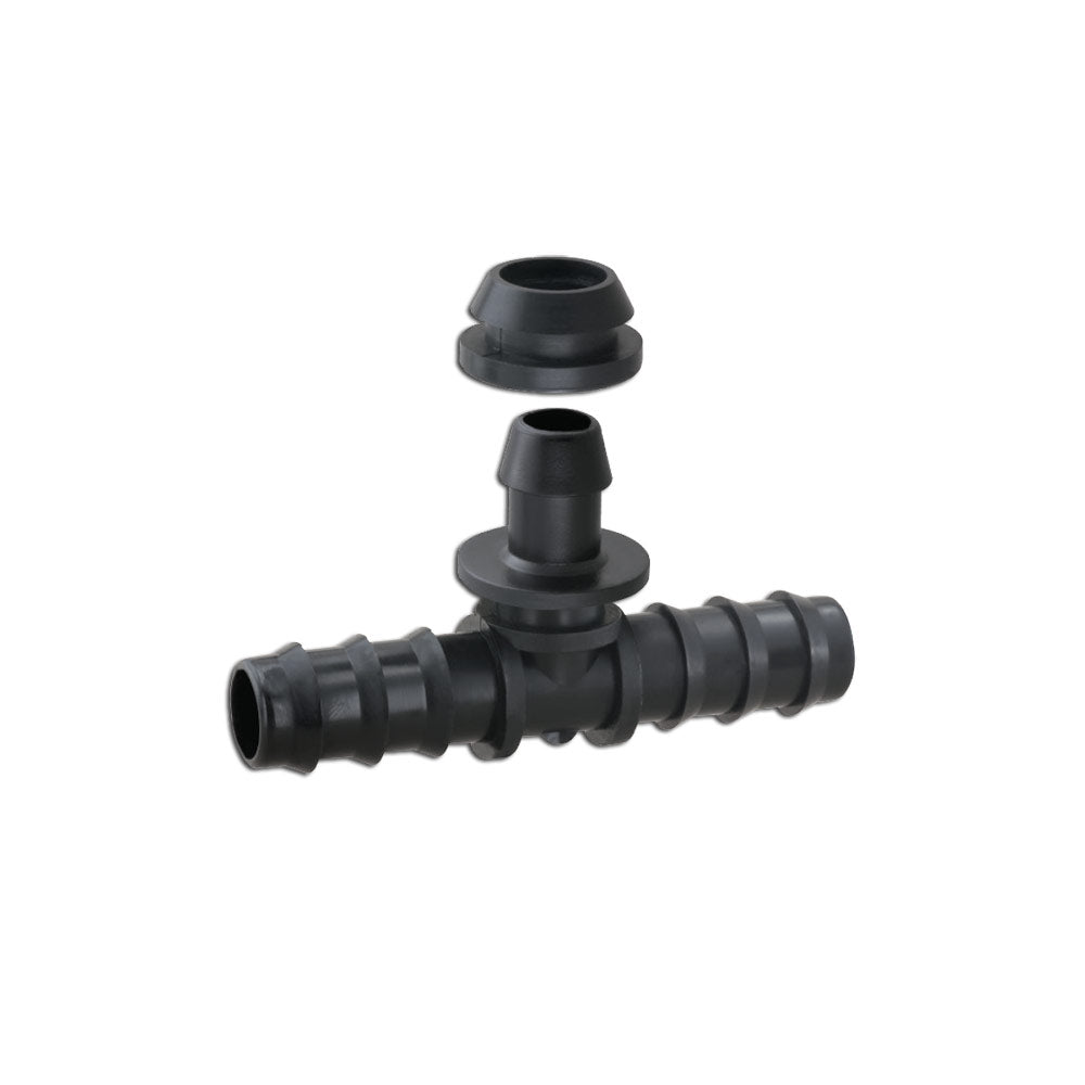 Barbed Grommet Tee Connector