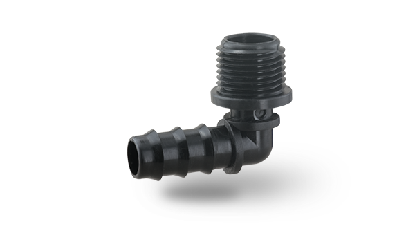 Barbed Male Elbow Connector 90°