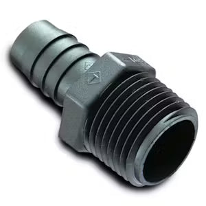 Barbed Male Nipple, Male Threaded Hose Connector Pack of 100