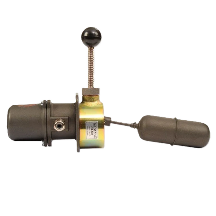 Front view of C-4 level switch PN6 flanged model for liquid level detection in industrial tank systems