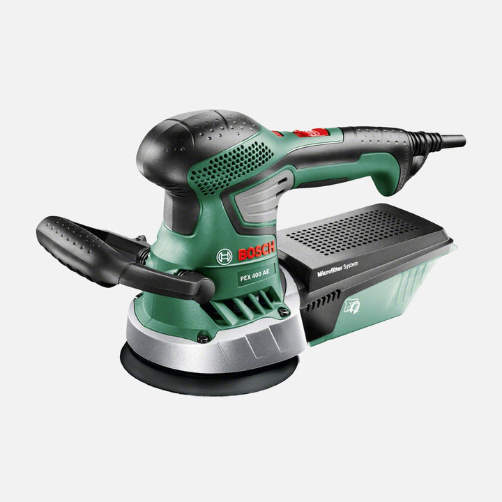 compact 350W random orbital sander 125mm with microfilter dust system