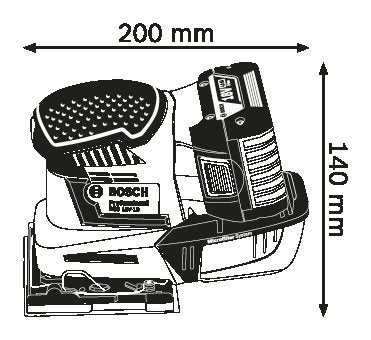 18V cordless orbital sander for wood sanding and surface finishing