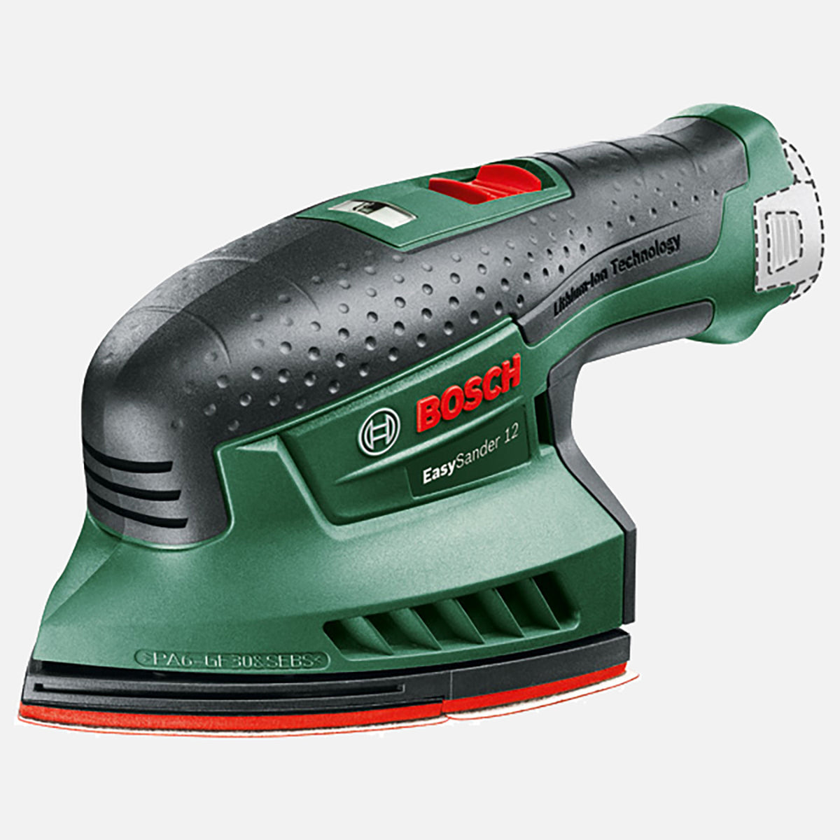 cordless random orbital sander bare tool for wood and surface finishing
