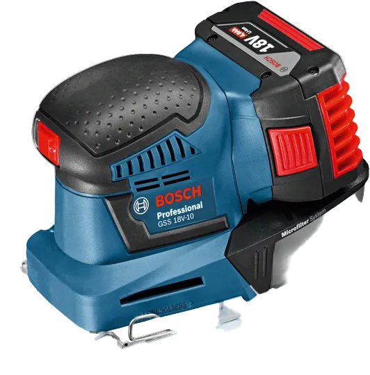 18V cordless orbital sander for wood sanding and surface finishing