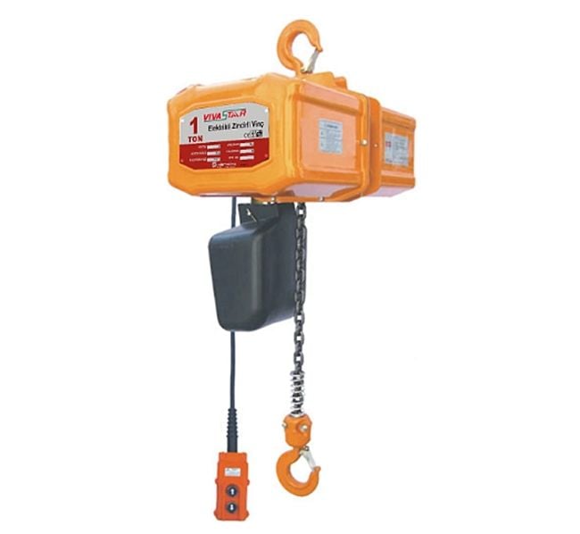 Electric chain hoist 1000 kg 6 m 380V industrial lifting equipment with high speed motor and single chain system