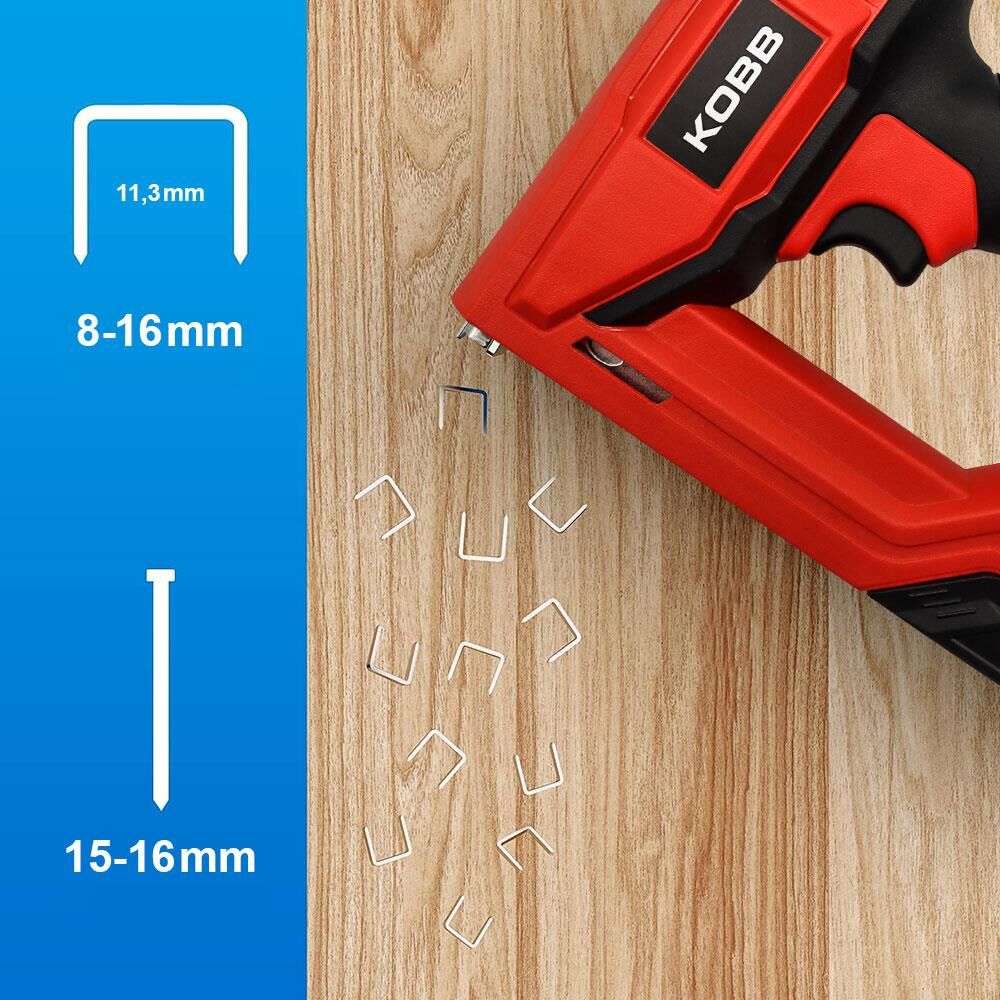 Electric staple gun and brad nailer set with 3000 pcs accessories