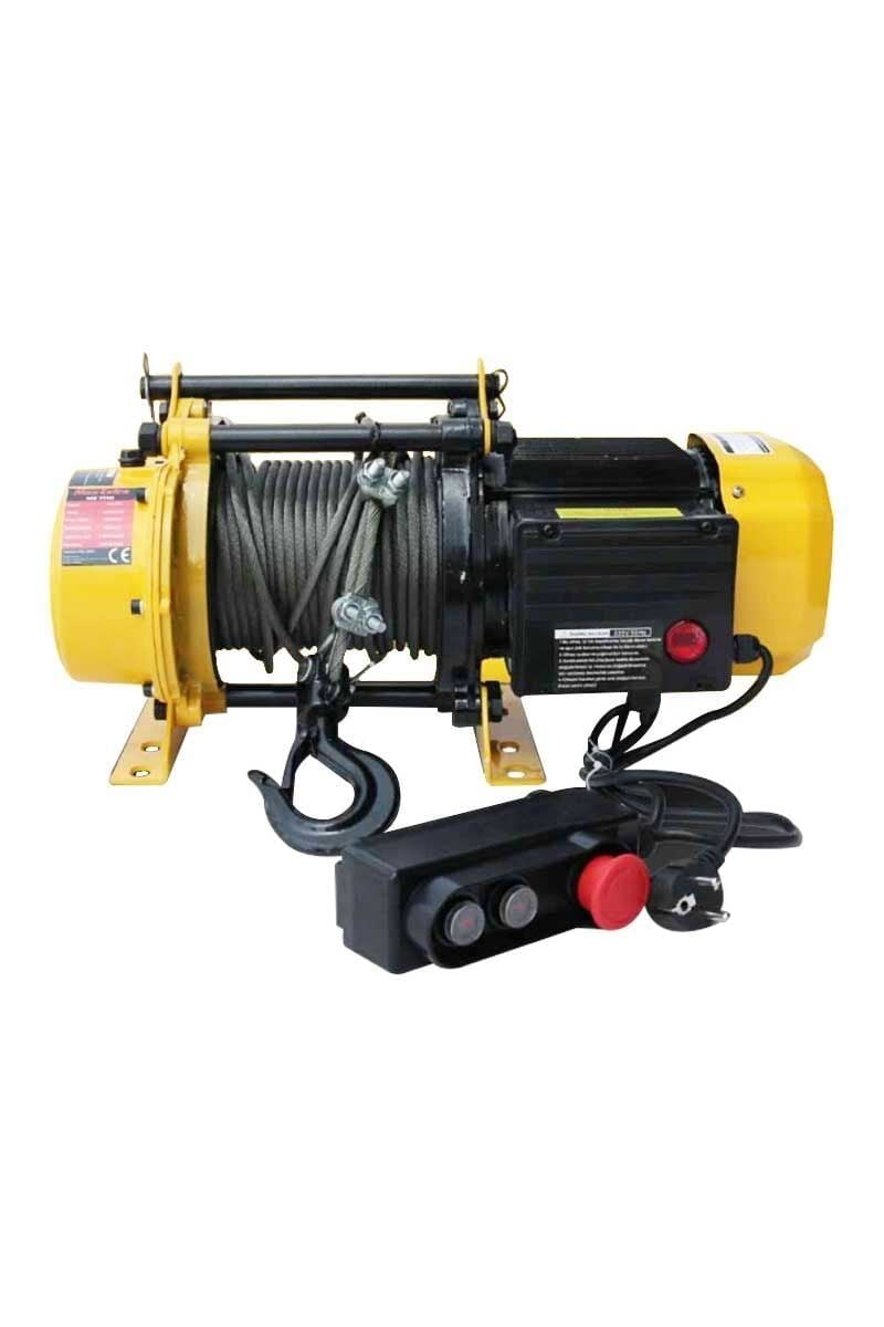 Electric winch 750–1500 kg heavy duty 2600W motor for construction and industrial lifting applications