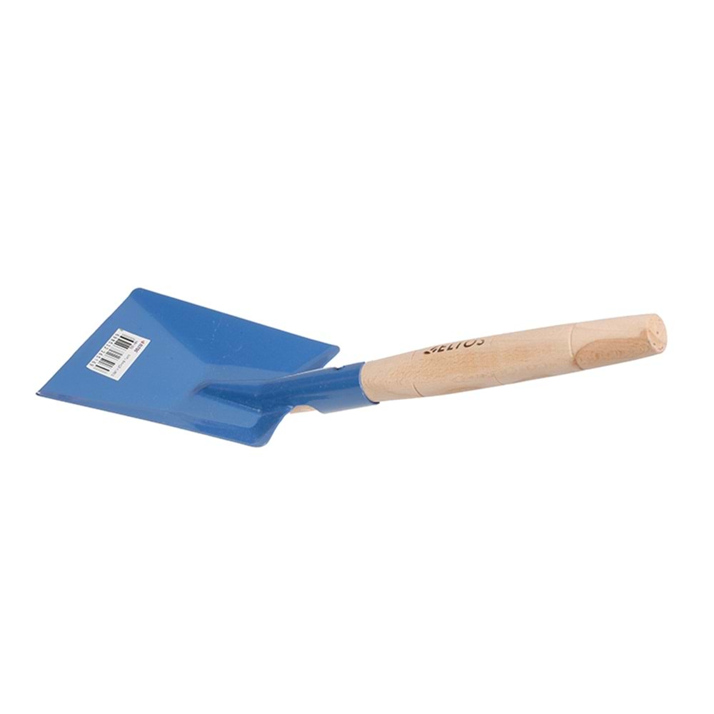 Garden shovel with durable steel blade and ergonomic handle for digging, planting, and soil preparation.