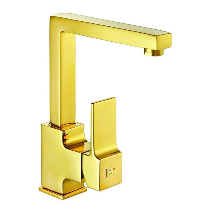Modern gold kitchen faucet with elegant design for kitchen sink installation