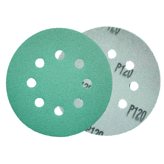 Hook & Loop Sanding Disc 125mm – 8-Hole | Film-Backed | 40 to 2000 Grit