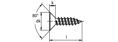 Countersunk Head Self Tapping Screw