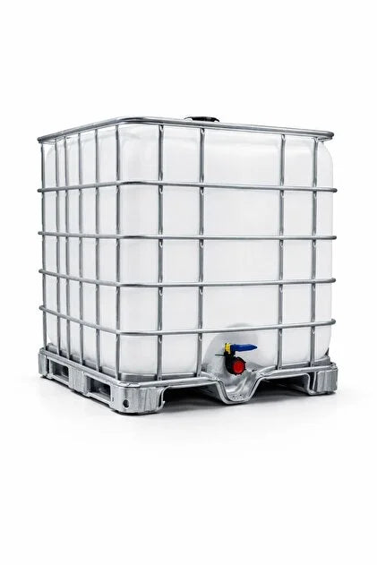 1000 Liter IBC Water Tank with Metal Pallet (120x100x116 cm)
