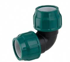 HDPE Compression Elbow Push Fit Type