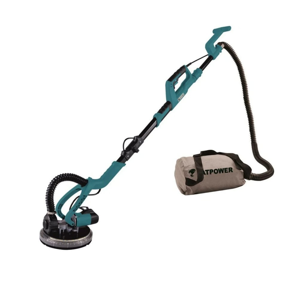 225mm drywall sander with LED light and dust bag for wall and ceiling sanding
