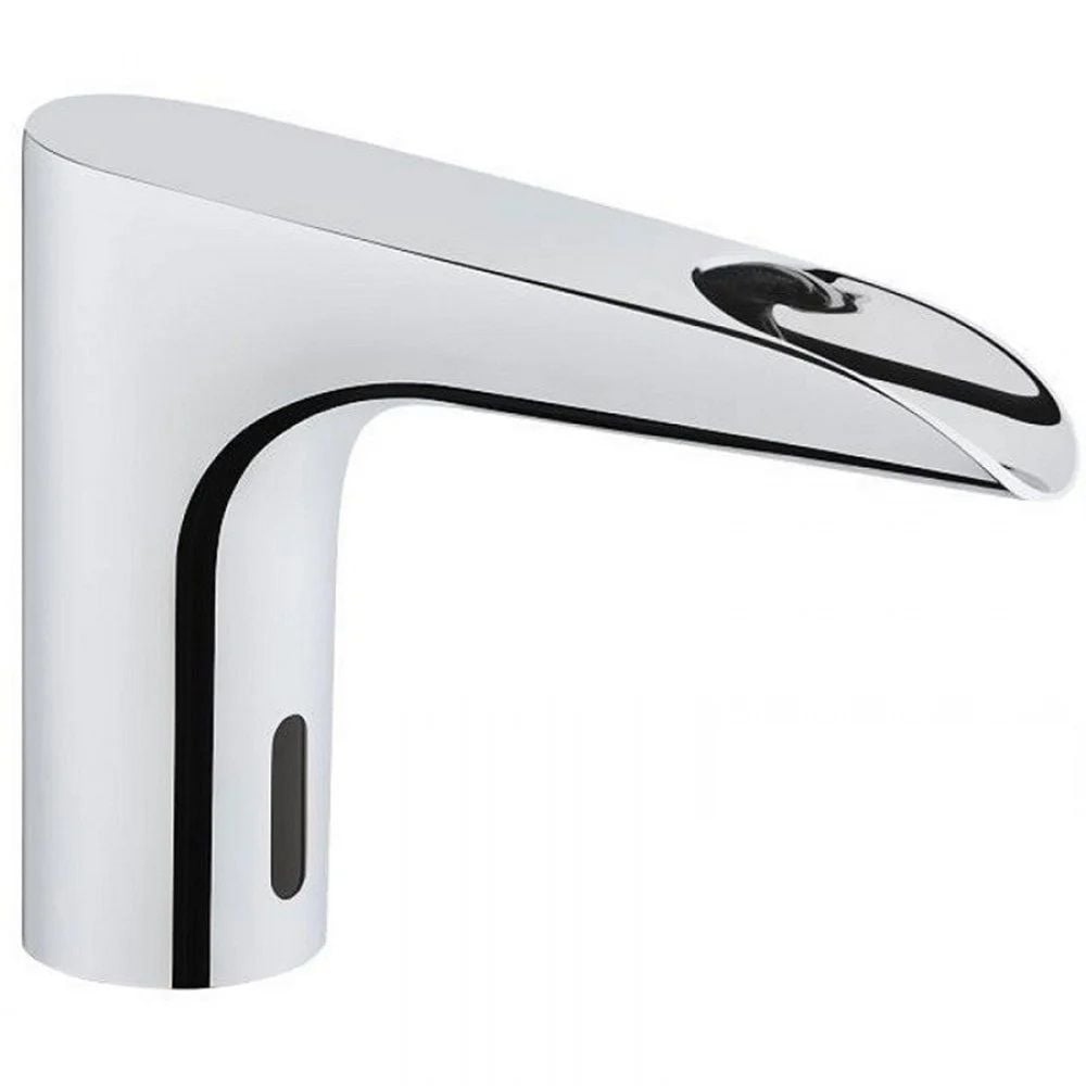 Chrome waterfall sensor basin faucet