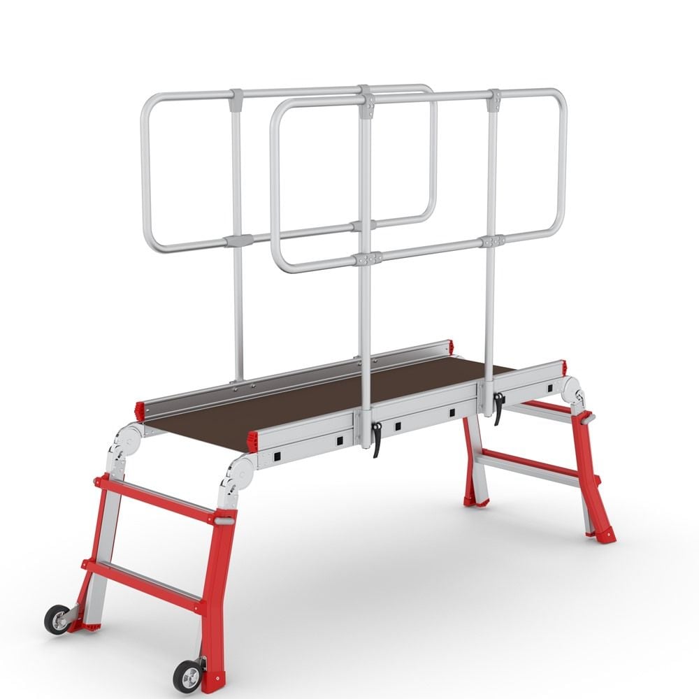 Telescopic foldable aluminum work platform with 2.97 m height