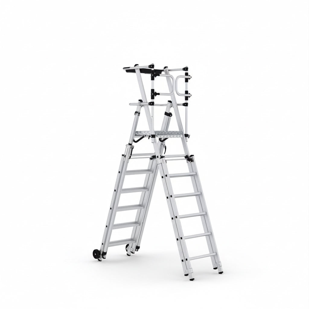 Telescopic folding work platform 3.8 m working height