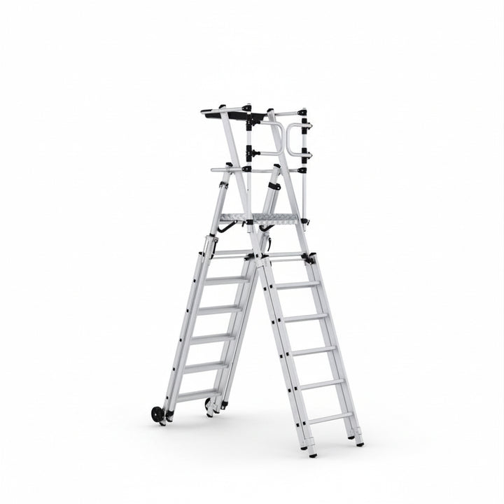Telescopic folding work platform 3.8 m working height
