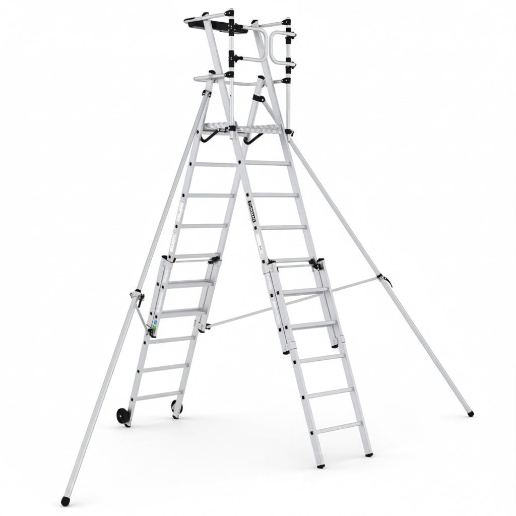 Telescopic folding work platform 3.8 m working height