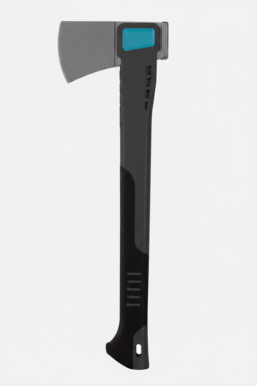 1kg universal axe with balanced design and stainless steel overstrike protection for hardwood and softwood cutting