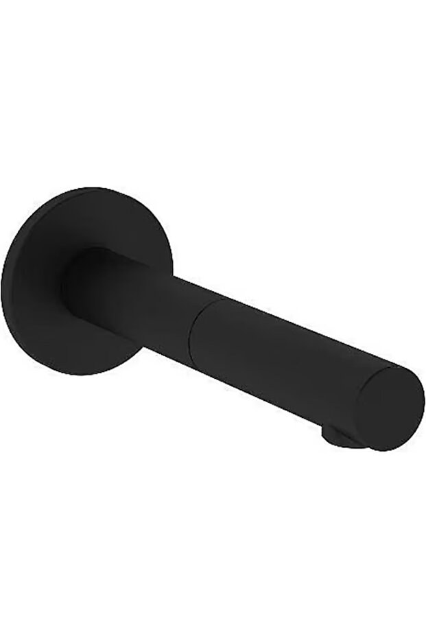 Matte black wall mounted sensor basin faucet