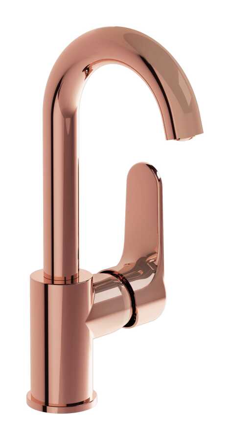 Artema Root Round Sink Faucet A4275429 – Soft Copper Basin Mixer Tap