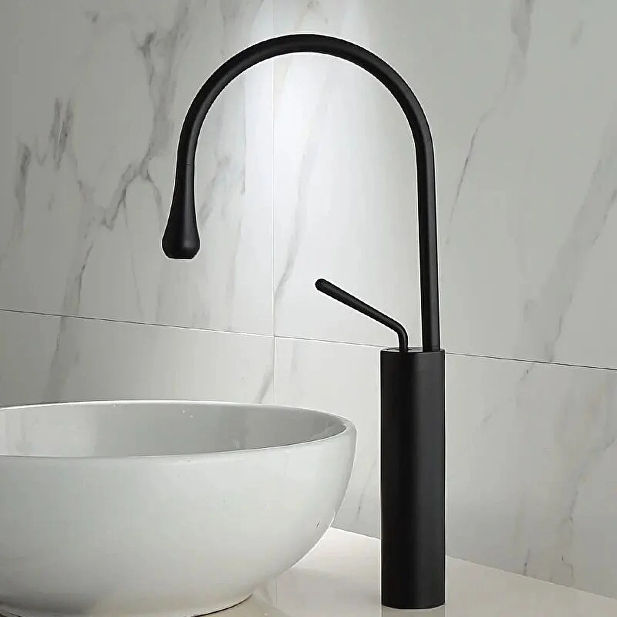 Fause Pelicano Tall Vessel Sink Faucet Black KSL105-B – Basin Mixer Tap