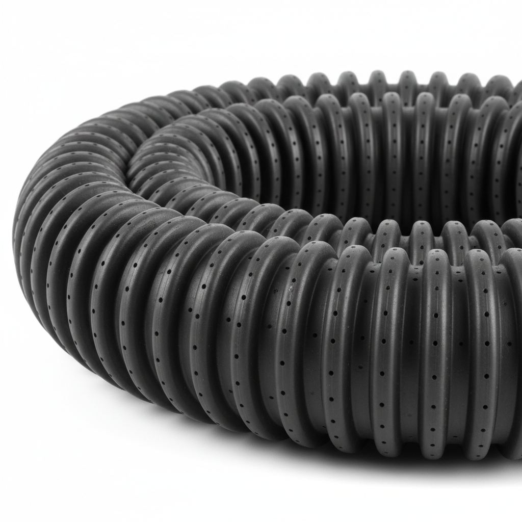 French Drain Pipe 50m Roll