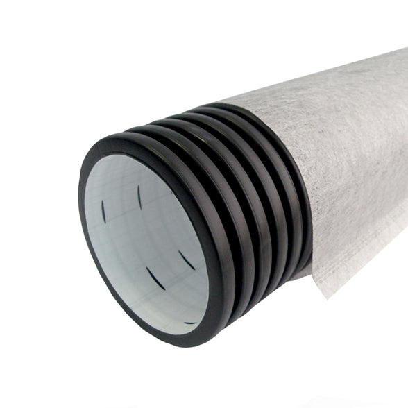 PVC Corrugated Perforated Geotextiled Pipe Heytigo