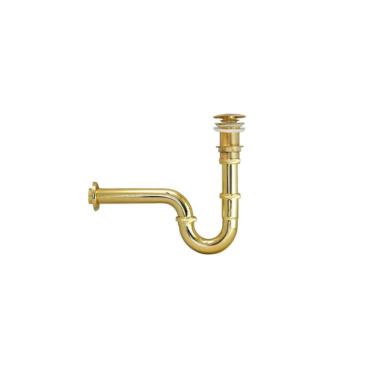 Gold Brass Sink Trap Set