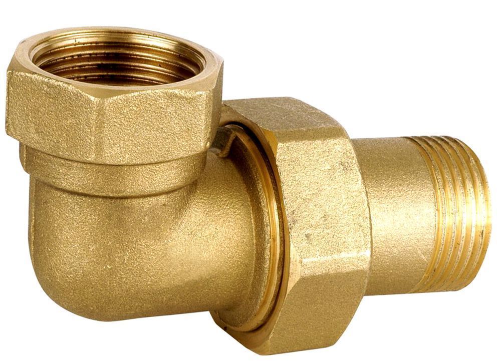 Brass Union Elbow Male x Female Threaded 90°