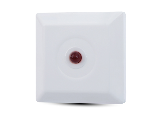 Used as a notification LED in situations where the alarm LEDs of fire detection detectors are not visible.
Dimensions: 86 × 85 × 21 mm
Alarm indication LED: Red