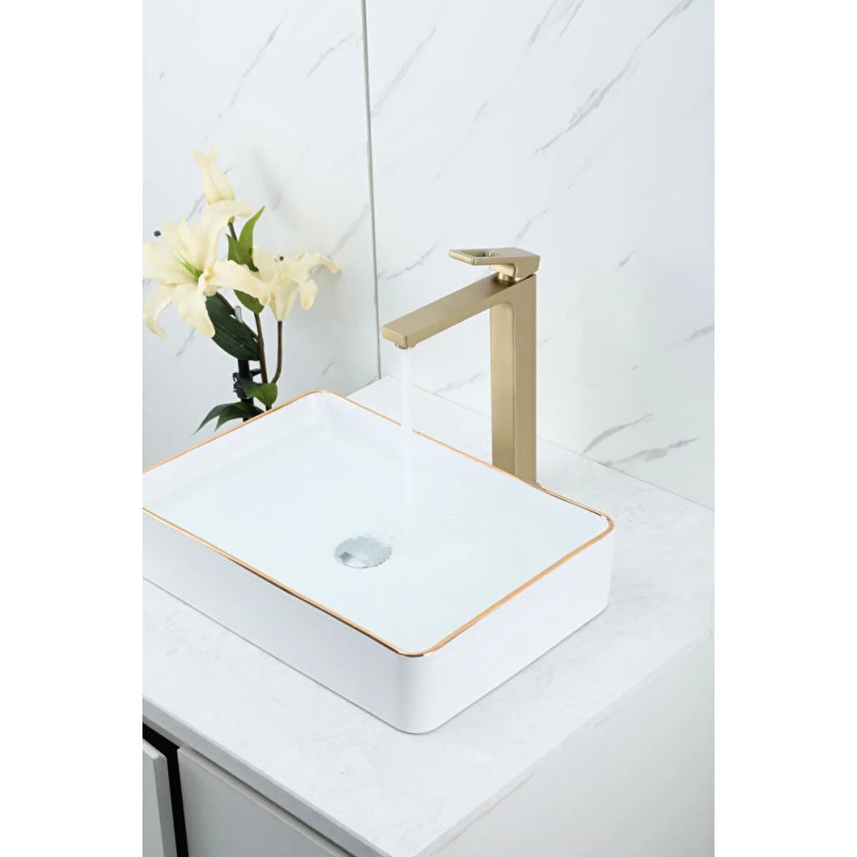 Pressinq G1017-32 Premium Gold Bathroom Faucet