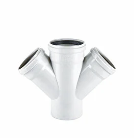 PVC Wastewater Double Wye Fittings 90'