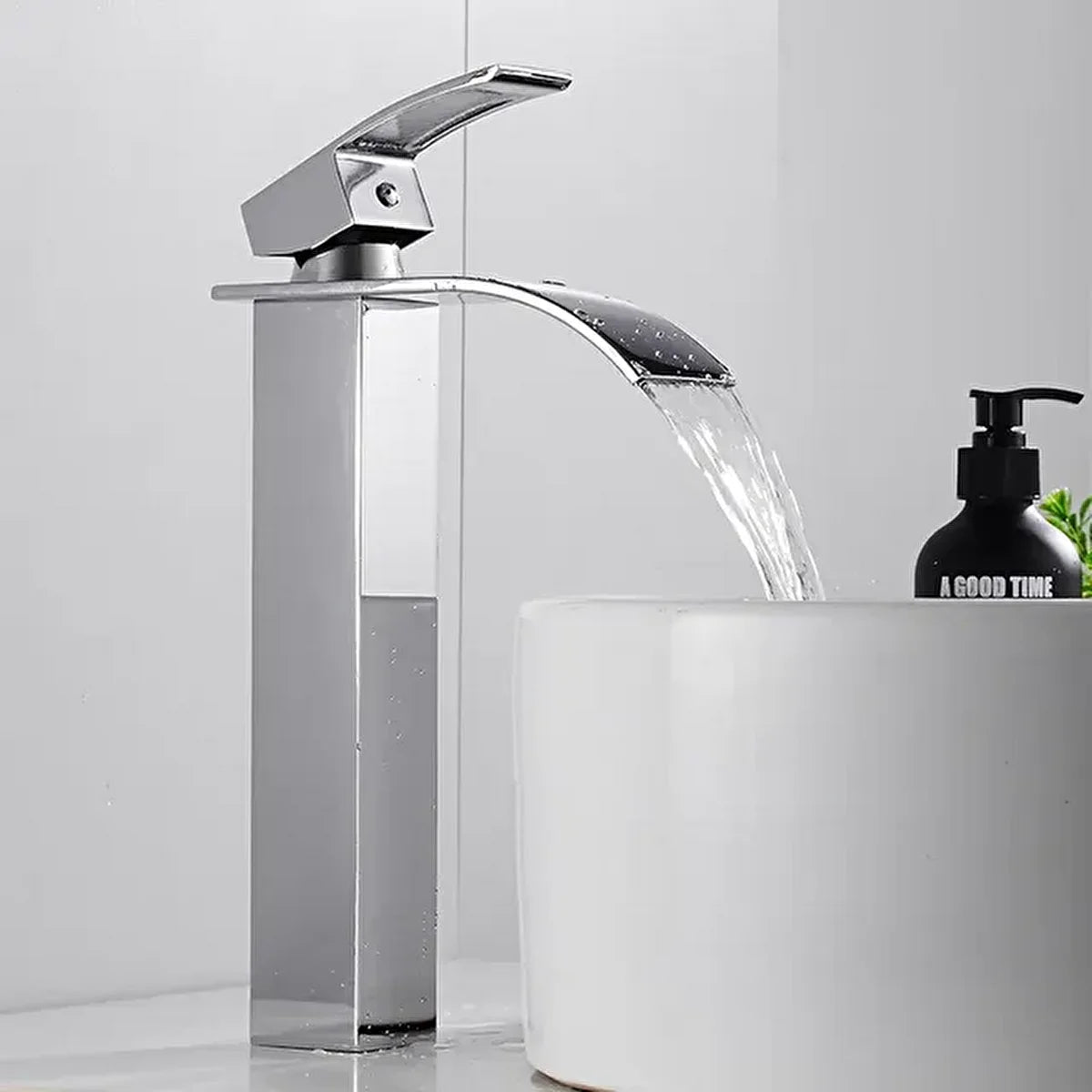Rena Design Steel Waterfall Sink Faucet
