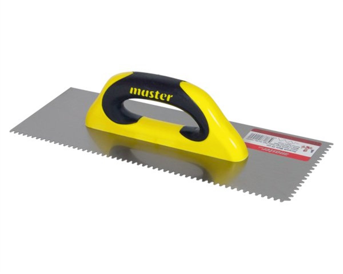 Tile Trowel Triangle Notch Closed Plastic Handle 35cm