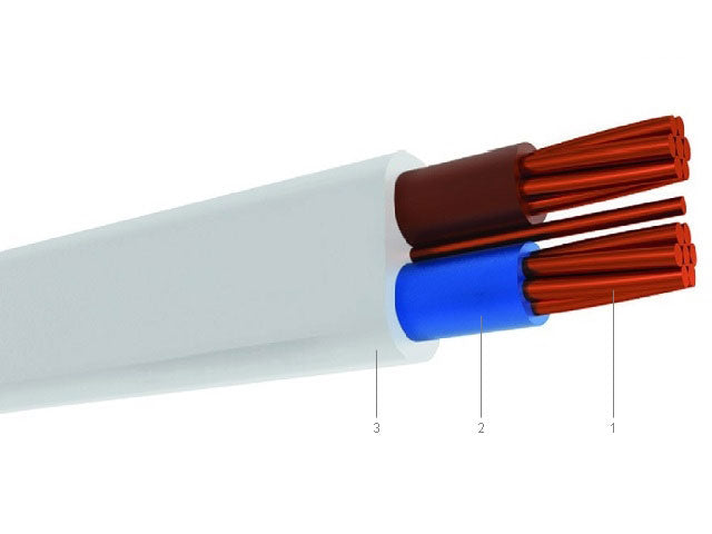 Flat twin electrical cable