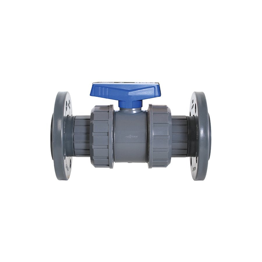 U-PVC Double Flanged Ball Valve PN16 – Heavy Duty Industrial Water Valve Ø63–110 mm