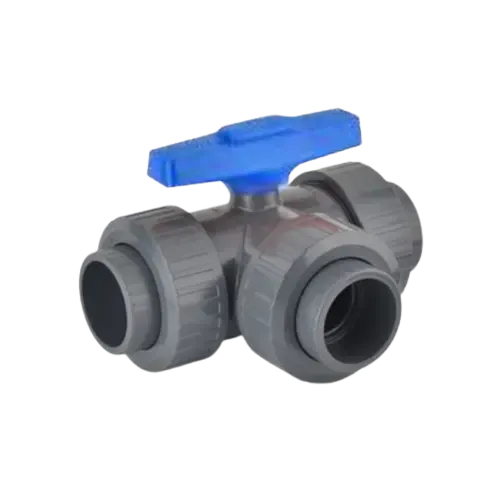 U-PVC 3-Way T-Port Ball Valve PN16